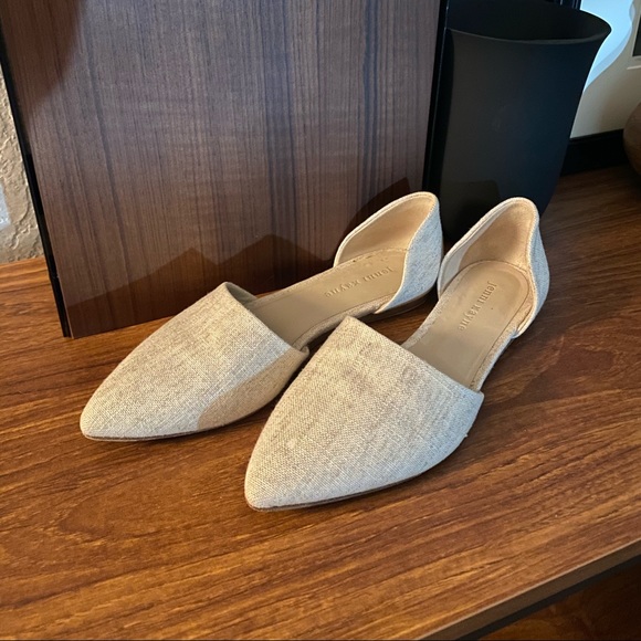 Jenni Kayne Shoes - Jenni Kayne Neutral Cream Beige D’Orsay Flats